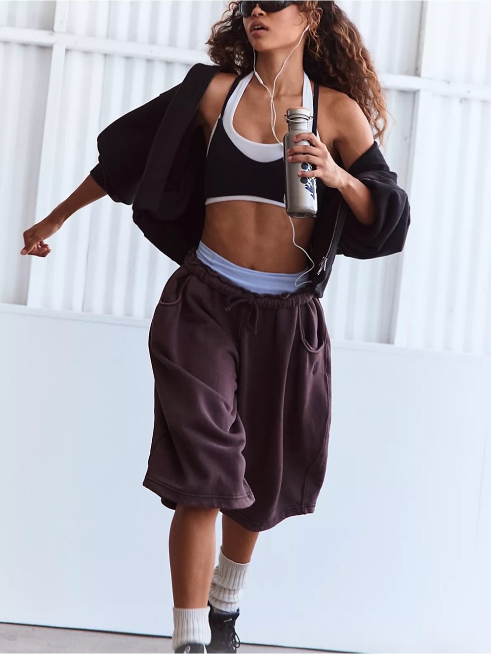 NWT Free People Trackline Cropped Easy Pants, M